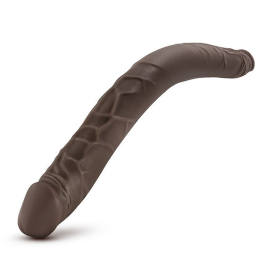 Blush Novelties Dr. Skin 16 Inch Double Dildo Extra Long Dildo, Sex Toy for Women, Sex Toy for Adults, Chocolate