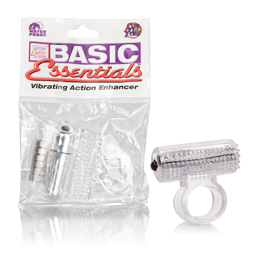California Exotics Basic Essentials Vibrating Action Enhancer Cock Ring