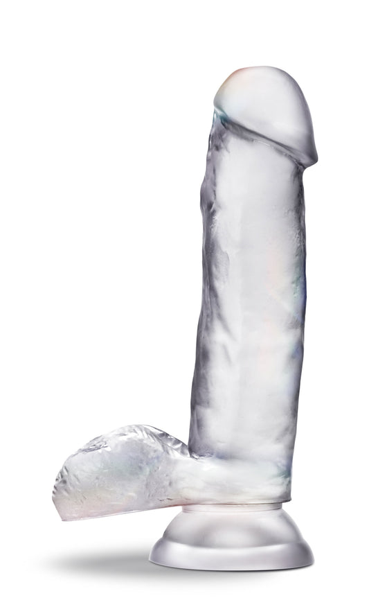 Blush Novelties B Yours Diamond Gleam - Lifelike Realistic Dildo - Powerful Suction Cup for Hands Free Play and Harness Compatible - Curved for G Spot Stimulation - Sex Toy