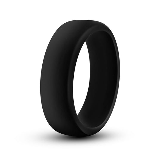 Blush Novelties Performance Puria Pro Silicone Cock Ring - 1.5" Wide Penis Ring - Enhances Girth & Hard Erections - UltraSilk Smooth, No Pinch Design - Stretchy Sex Toy for Men & Couples - Black