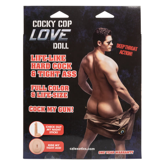 CalExotics Cocky Cop Love Doll Blow-up Sex Doll - Ivory