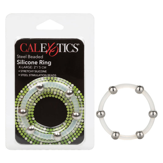 CalExotics Steel Beaded Silicone Ring - Extra Large
