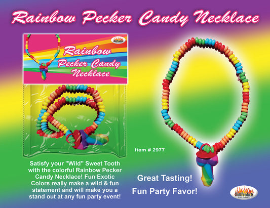 RAINBOW COCK CANDY NECKLACE