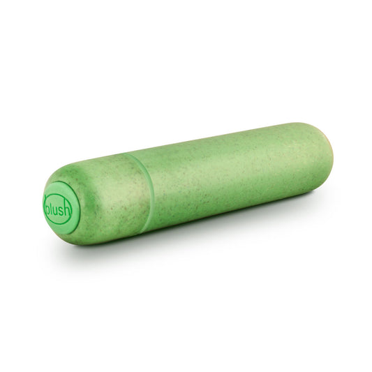 Blush Gaia® Eco 3.5" Mini Clitoral & G-Spot Bullet Vibrator, Plant-Based Sustainable BioFeel Stimulator, Small Discreet Pinpoint Nipple & Vaginal Play Adult Sex Toy for Women, Men & Couples - (Green)