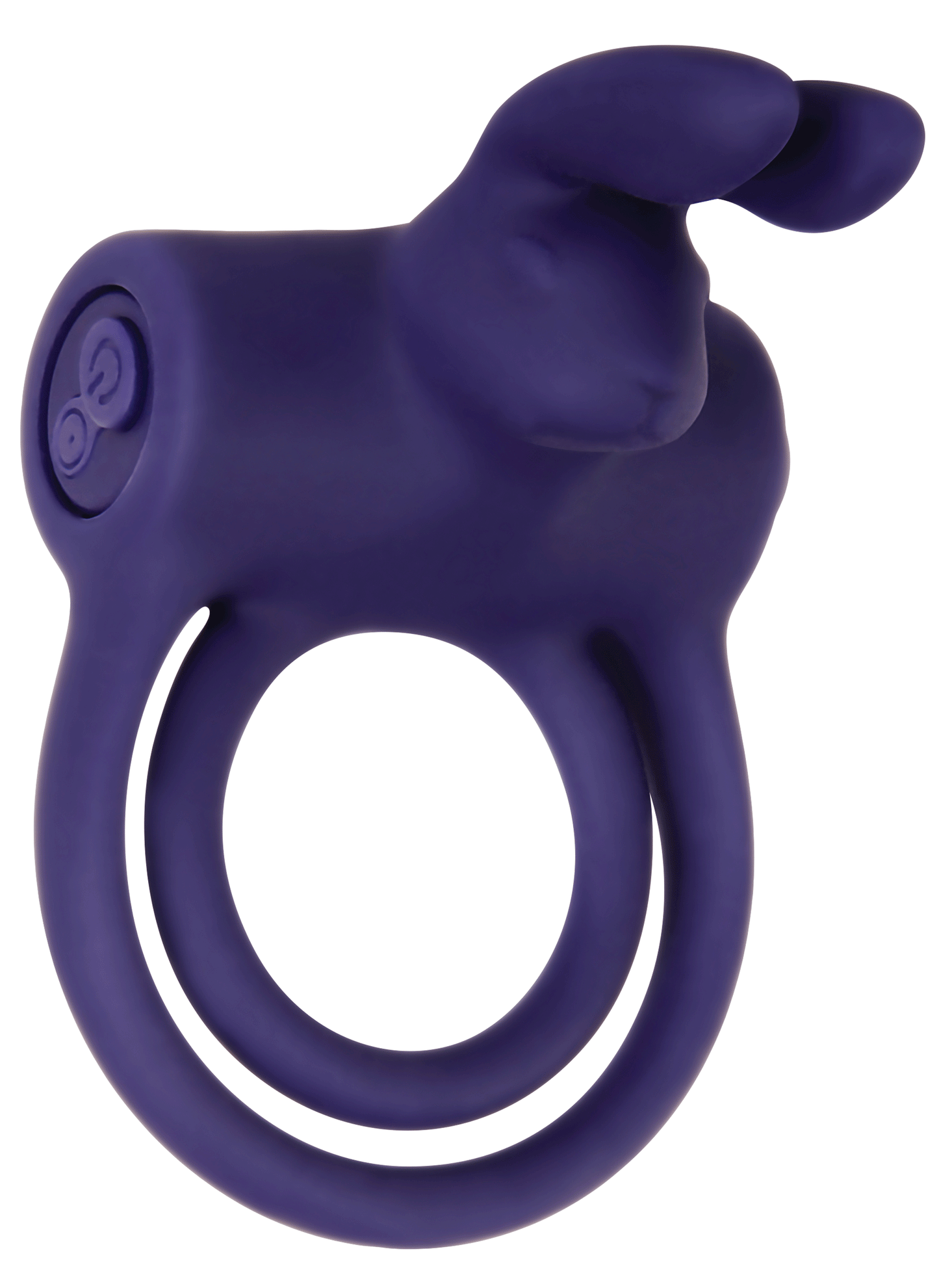 Adam & Eve's Silicone Remote Control Rabbit Ring - Purple
