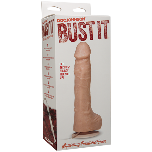 BUST IT SQUIRTING REALISTIC COCK WHITE
