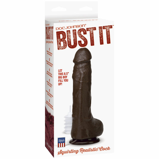 BUST IT SQUIRTING REALISTIC COCK BLACK
