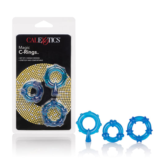 CalExotics Novelties Magic C-Rings, Blue