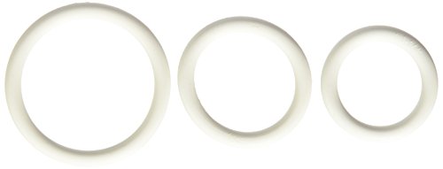 CalExotics California Exotics Rubber Ring, White, 3-Piece Set,1407-09-2