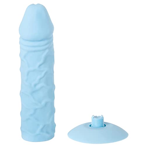 Adam and Eve Silicone Strap On Dildo System Blue O/S