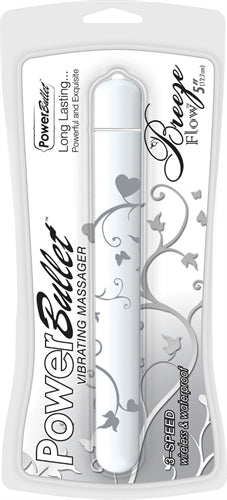 BMS Enterprises Power Bullet Breeze Flow Vibrator, White, 5 Inch, 0.1 Pound