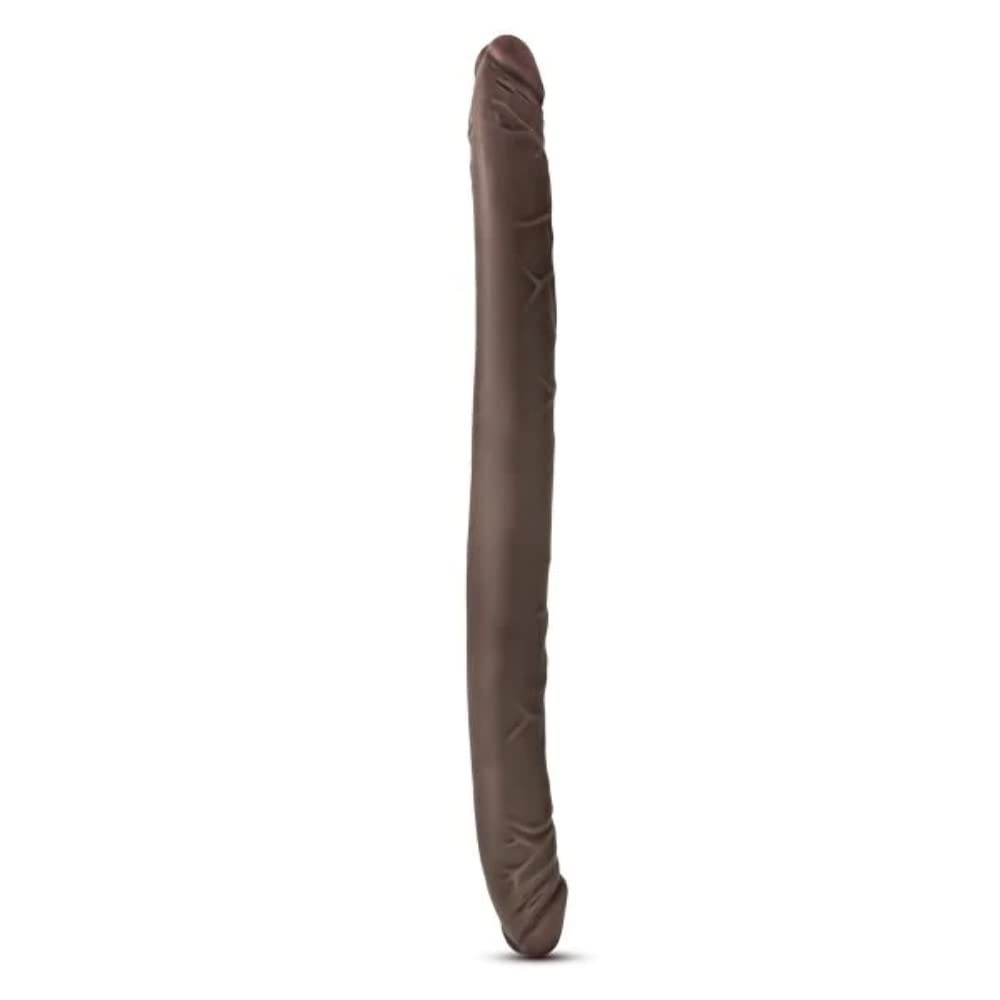 Blush Novelties Dr. Skin 16 Inch Double Dildo Extra Long Dildo, Sex Toy for Women, Sex Toy for Adults, Chocolate