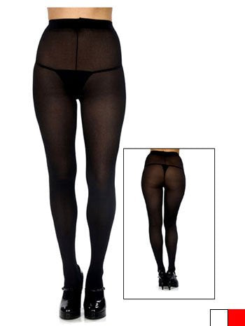 Be Wicked Women's Nylon Opaque Tights, Black, One Size