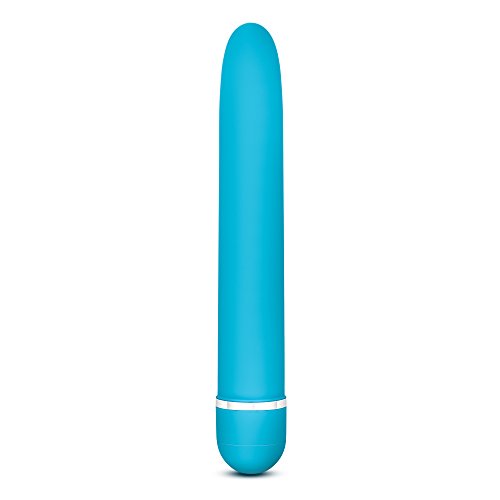 Blush Rosé Luxuriate 7 Inch Vibrator Bullet for Women, Men & Couples - Multi-Speed Smooth Lipstick Vibe Wand, Powerful Clitoral Nipple & G-Spot Stimulator - Personal Massager Adult Sex Toy - Blue
