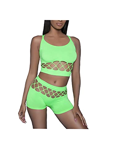 Neon green palmer set