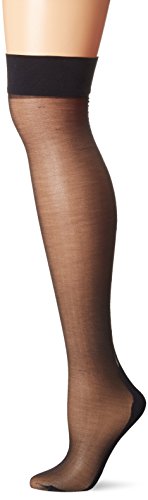 Be Wicked Women's Cuban Heel Thigh Highs, Black, One Size