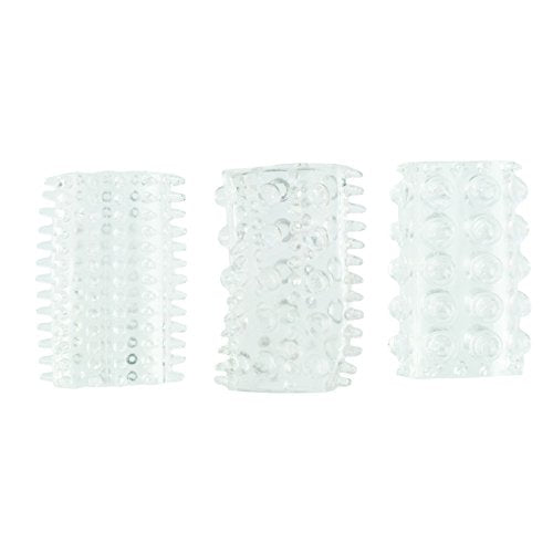 California Exotics Senso Rings, Clear, 3-Pack