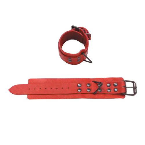 Spartacus Wrist Restraints with Leather Lining, Black