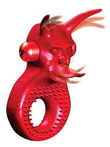 Power Bullet Diablo 3-Speed Penis Ring, Red