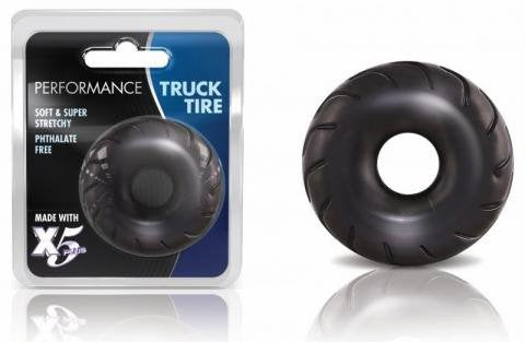 Super Elastic Truck Tire Cock Ring -- Strong Cockring -- Prolong Erection -- Sex Toy for Men (Black)