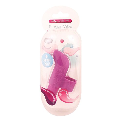 Blush Novelties 7 Vibrating Functions Textured Platinum Silicone Finger Vibrator - Removable Waterproof Bullet - 3-in-1 Sex Toy - Sex Toy for Women - Sex Toy for Couples (Purple)