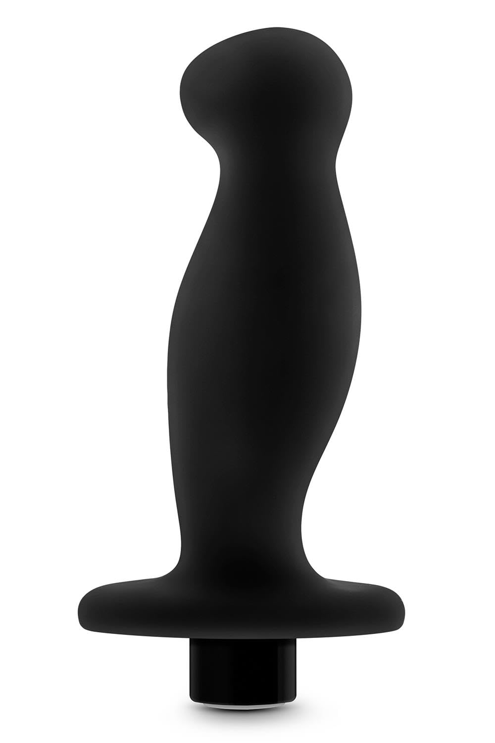 Blush Novelties Anal Adventures Platinum Silicone Vibrating Prostate Massager - 10 Powerful Vibration Modes - Base for Safety, Comfort & Wearability - Waterproof Ultrasilk Smooth Anal Plug Sex Toy