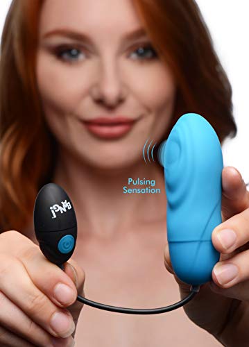 7X Pulsing Rechargeable Silicone Vibrator - Blue