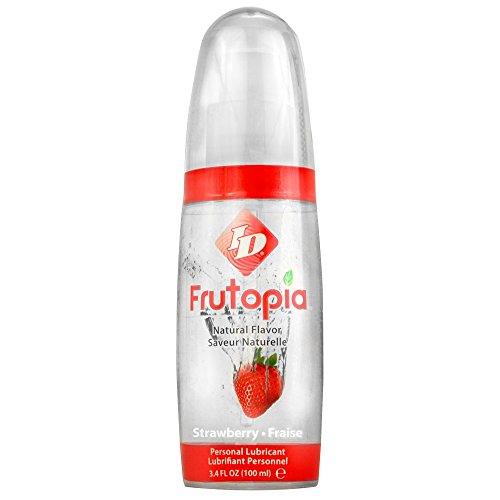 ID Frutopia Personal Lubricant - Strawberry Flavored, Water Based Lube, 3.4 Fl Oz Bottle