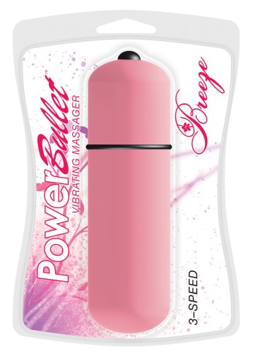Power Bullet Breeze 3-Speed Wireless Waterproof Bullet, Pink, 15.2 CM x 4.2 CM