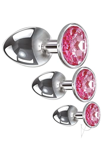 Adam & Eve Gem Anal Plug Set - Pink