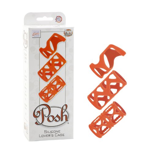 California Exotic Novelties Posh Silicone Lover?s Cage - Orange