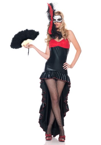 Be Wicked Mysterious Dancer Costume, Red/Black, Medium/Large