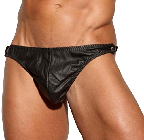 Allure Lingerie Men's Revealing Leather Thong