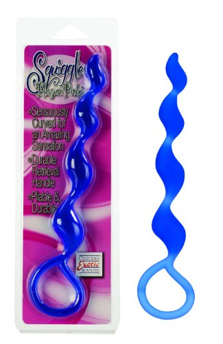 California Exotics Squiggle Pleasure Probe, Blue