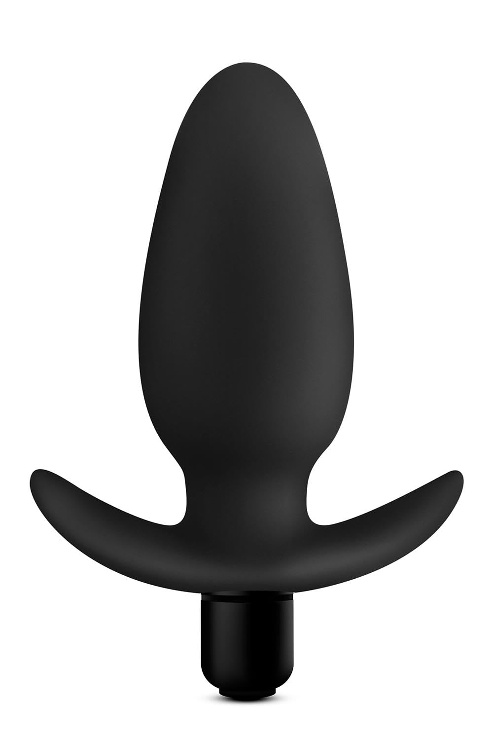 Blush Novelties Anal Adventures Platinum - Silicone Saddle Plug Waterproof Vibrating Sex Toys for Men, Black