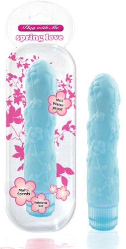 Play With Me Spring Love Vibrator, Blue