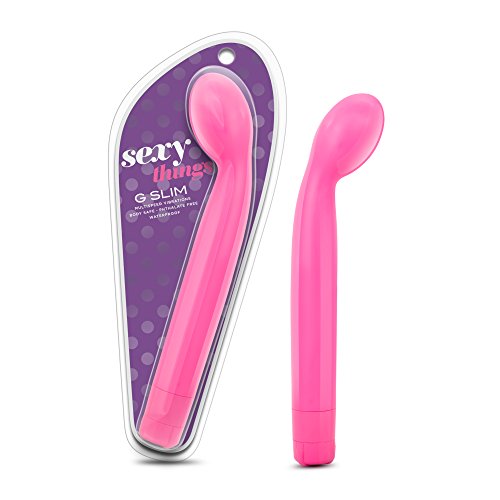 Blush Sexy Things G Slim - G-Spot Vibrator for Females - Powerful Vibrating Modes - Finger Shaped Clitoral Nipple Personal Massager - Waterproof - Adult Pleasure Sex Toys for Women & Couples - Pink