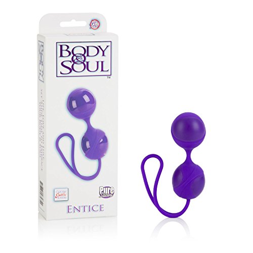 CalExotics Body & Soul  Entice - Duotone Ben Wa Kegel Weights - Pelvic Floor Exercise Balls - Adult Sex Toys - Purple