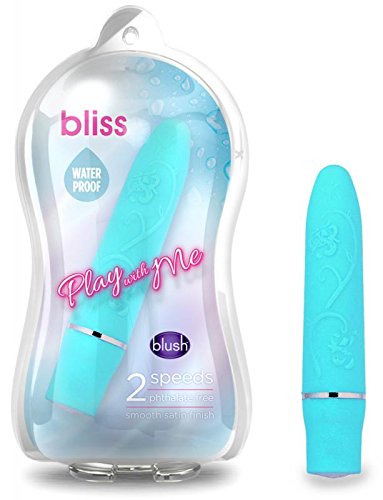 Blush Novelties Bliss Waterproof Mini Vibrator, Blue