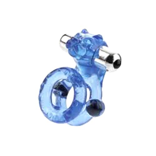 California Exotic Novelties Magnetic Power Ring Power Jag Double Ring, Blue