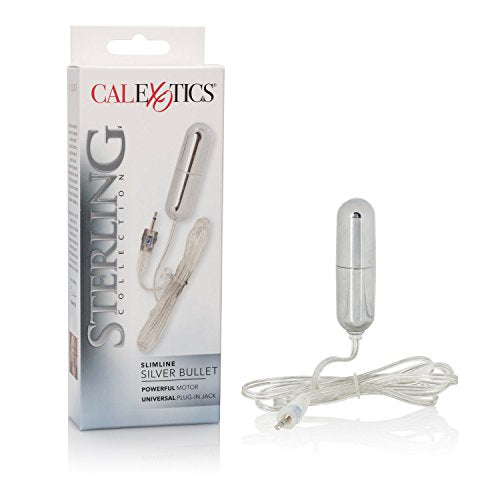 CalExotics Sterling Collection Slimline Silver Bullet Vibrator for Women