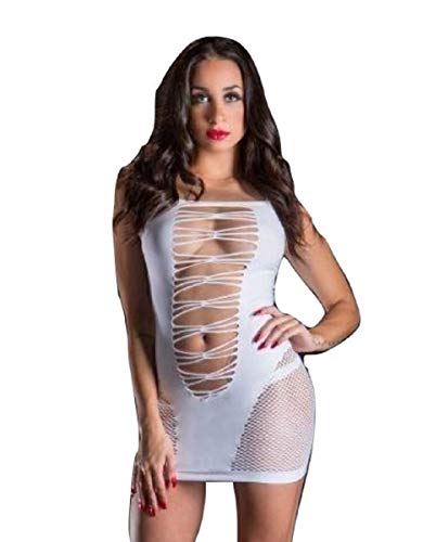 Beverly Hills Naughty Girl Spaghetti String Dress White O/s (One Size)