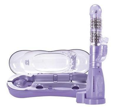 Perfection 7x Clit Tingler Vibe Rechargeable, Purple, 9.5 Inch