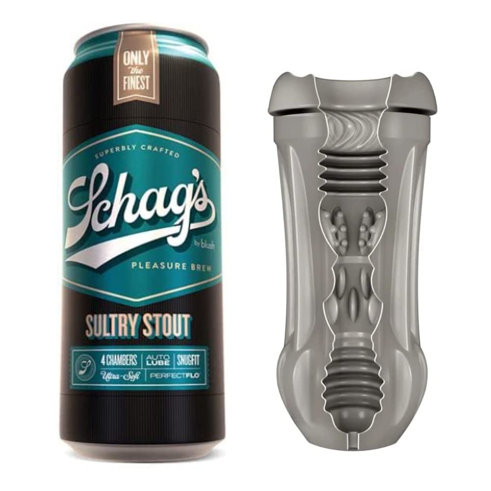 Blush Novelties Schags Male Masturbator - Realistic Sex Pleasure Device - 4 Chambers, Orbs, Ticklers to Stimulate Your Penis PerfectFlo Suction Oral Sex Toy - Adult Male Sex Toy