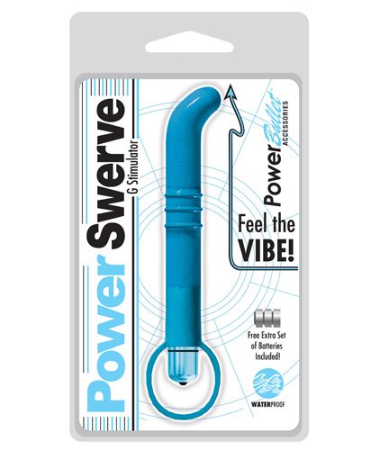 PowerBullet Power Swerve G-Stimulator Teal 19 Cm X 2.5 Cm 3-Speed Wireless Waterproof