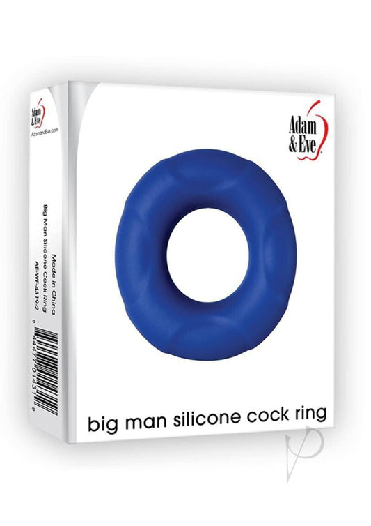 Adam & Eve Big Man Silicone Cock Ring - Blue