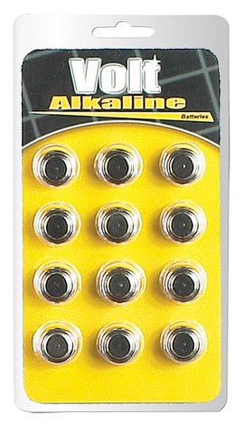 Blush Volt Alkaline Batteries, AG 13, 12 Count