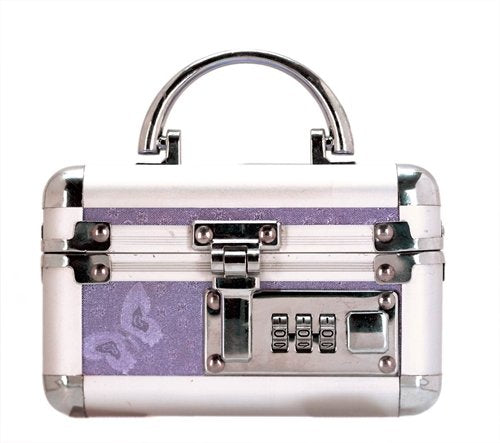 Mini Vibrator Case Purple Lockable
