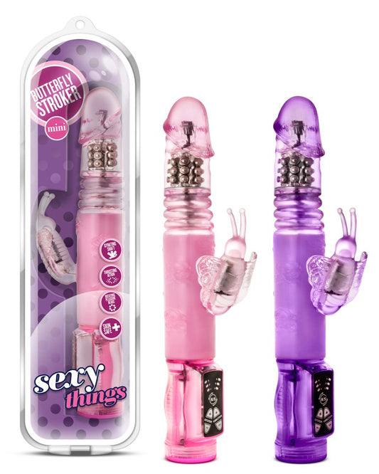 3 Speed Rotating Pleasure Beads - Clitoral G Spot Stimulation - Thrusting Mini Rabbit Vibrator - Sex Toy for Women - Sex Toy for Couples (Pink)