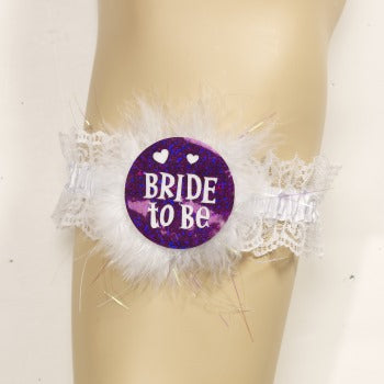 Forum Novelties This Piece Bride to Be Garter, White